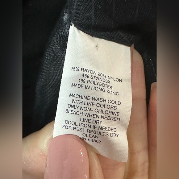 Express Design Studio Editor Black Pinstriped Pants- Sz 2 - Picture 5 of 11